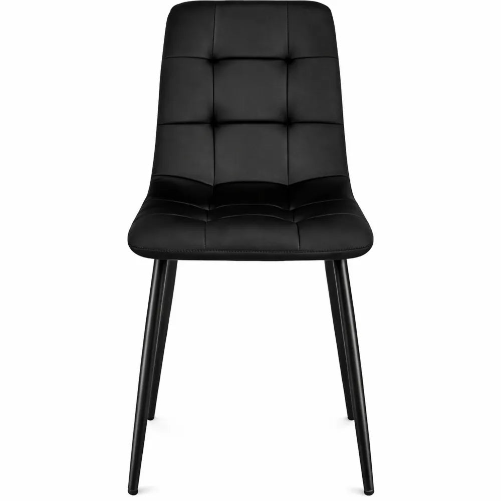 Ensemble de 6 chaises en velours pour salle à manger