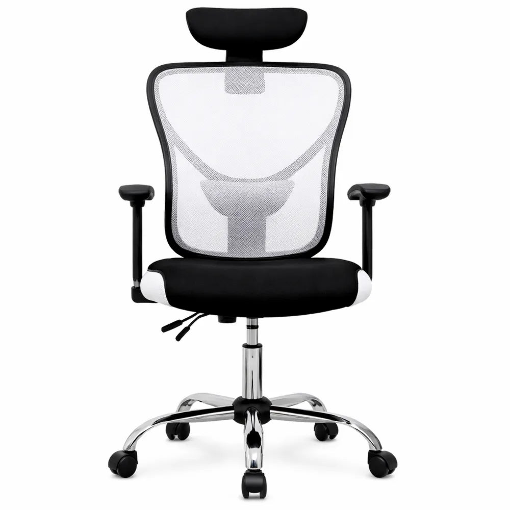 Fauteuil ergonomique de bureau en maille réglable, inclinaison et support lombaire, pour télétravail, poids 120 Kg
