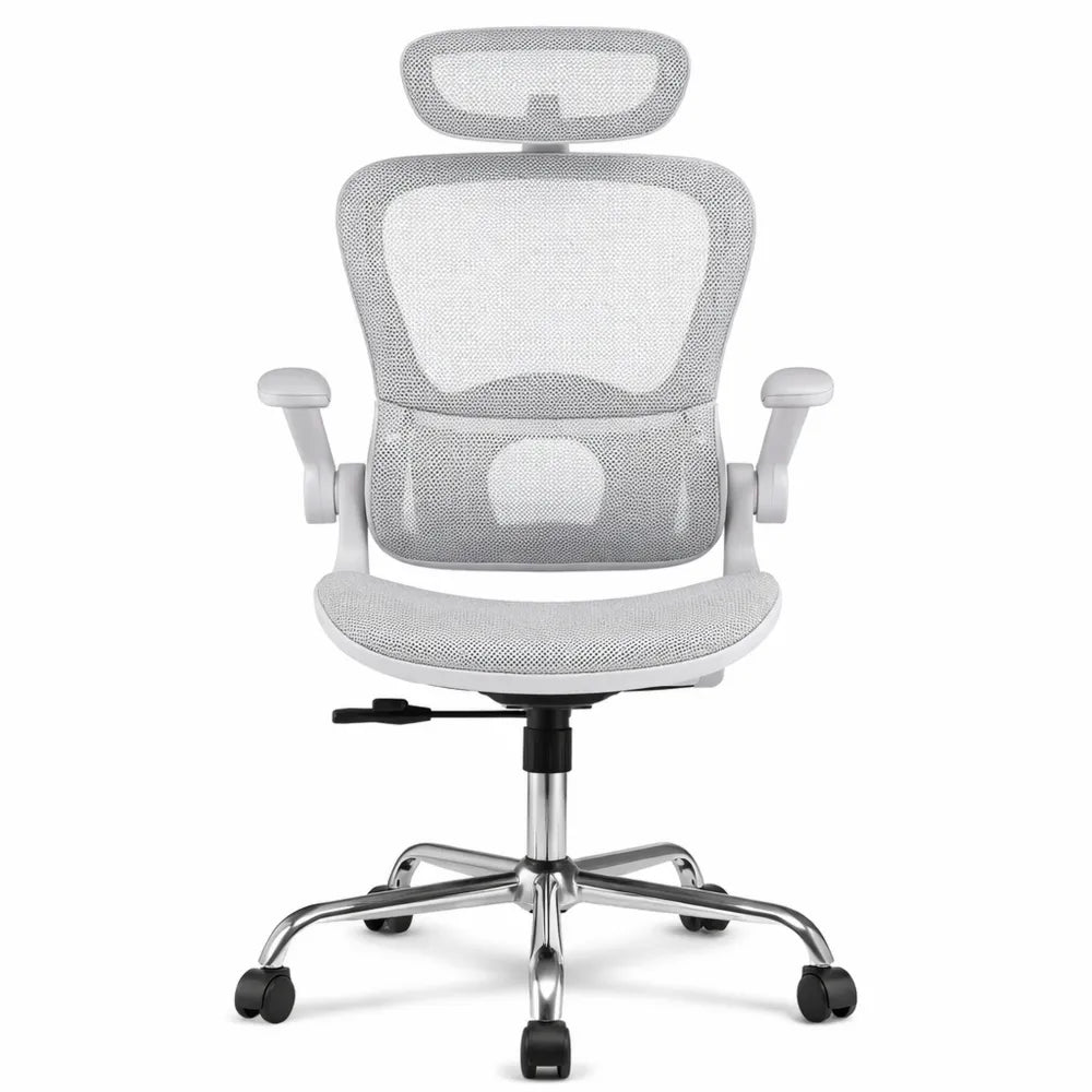 Chaise de Bureau Ergonomique avec Support Lombaire et Accoudoirs Réglables