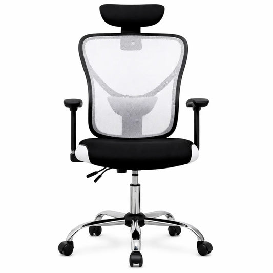 Fauteuil ergonomique de bureau en maille réglable, inclinaison et support lombaire, pour télétravail, poids 120 Kg