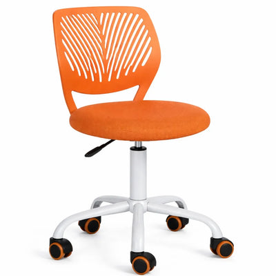 Chaise de Bureau Ergonomique Réglable, Confort à Domicile, Orange