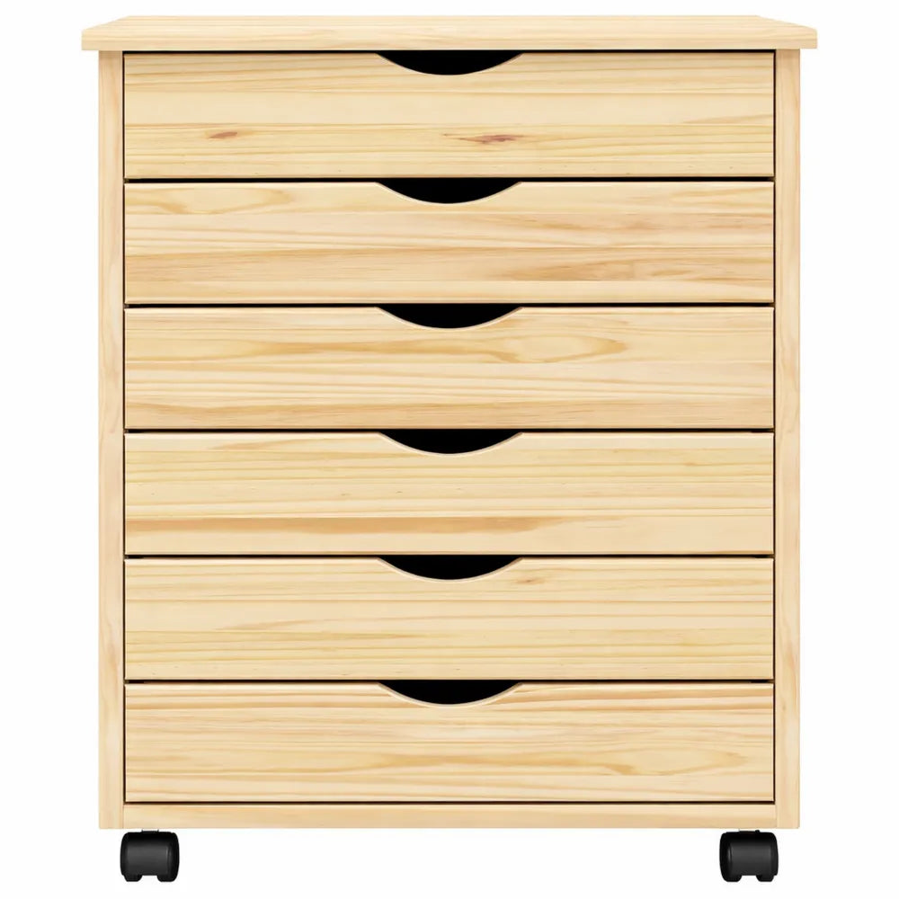 Caisson de Rangement Mobile avec Tiroirs et Roulettes