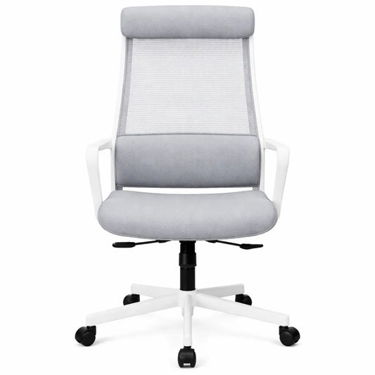 Chaise de Bureau Ergonomique avec Support Lombaire et Appui-tête Ajustable