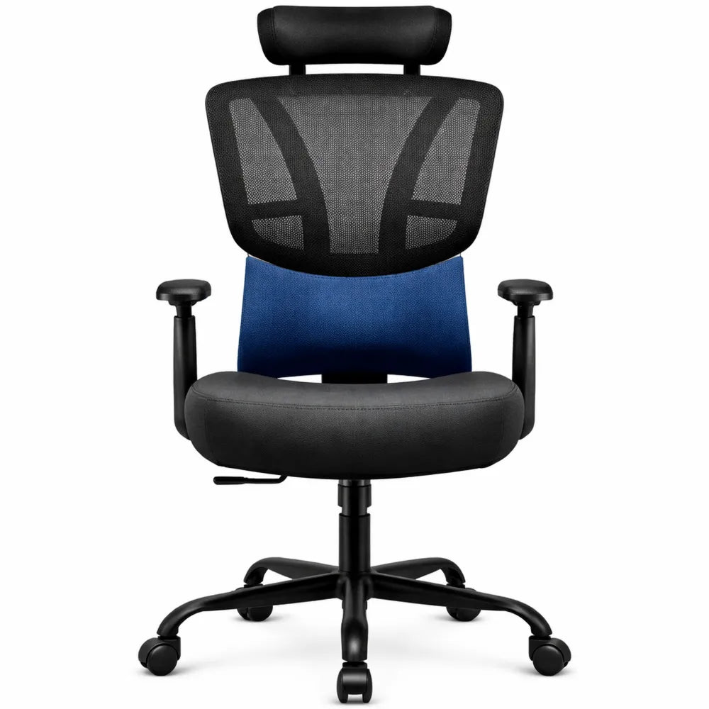 Chaise de bureau ergonomique avec soutien lombaire réglable